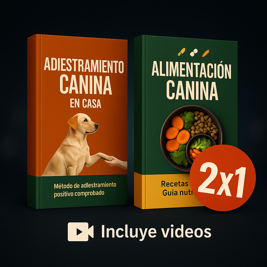 Combo Adriestamiento Canino en casa + Alimentacion Saludable de Regalo 🎁
